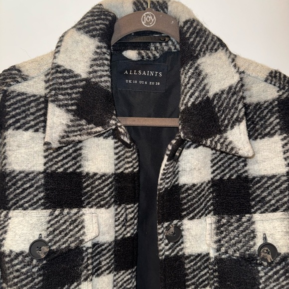 All Saints Fenix check jacket, size 6 - Picture 7 of 11
